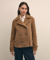 Wool Double-Faced Cropped Peacoat | Brooks Brothers online