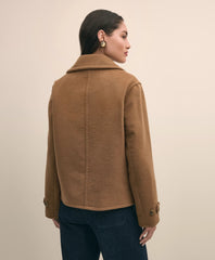 Wool Double-Faced Cropped Peacoat | Brooks Brothers online