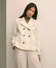 Wool Double-Faced Cropped Peacoat | Brooks Brothers sale