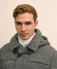 Wool Glen Plaid Duffle Coat | Brooks Brothers online