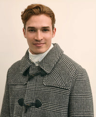 Wool Glen Plaid Duffle Coat | Brooks Brothers online