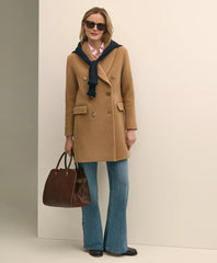 Wool Oversized Shawl Collar Coat | Brooks Brothers online shop
