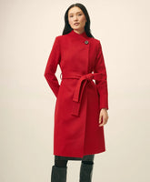 Wrap Coat in Water-Repellent Brushed-Twill Wool | Brooks Brothers on sale