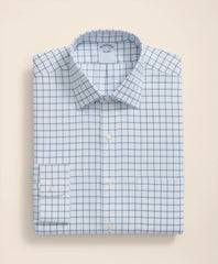 Brooks Brothers Explorer Collection Non-Iron Twill Ainsley Collar, Windowpane Dress Shirt | Brooks Brothers for sale