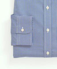Stretch Supima® Cotton Non-Iron Pinpoint Oxford Ainsley Collar, Gingham Dress Shirt | Brooks Brothers online shop