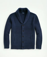 Ribbed Cotton Shawl Collar Cardigan | Brooks Brothers on sale