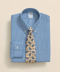 Pure Supima® Cotton Regular-Finish Polo Button Down Collar, Candy Stripe Dress Shirt | Brooks Brothers online
