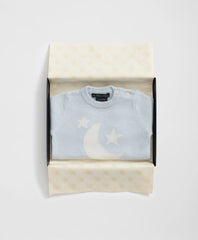 Cashmere Moon Motif Onesie | Brooks Brothers sale