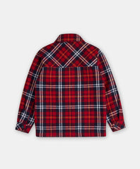 Boys Plaid Flannel Teddy Fleece Shirt Jacket | Brooks Brothers online