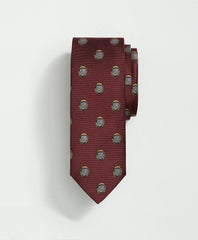 Silk BB Crest Embroidered Tie | Brooks Brothers online shop