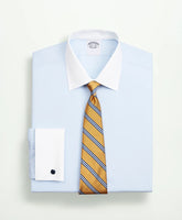 Stretch Supima® Cotton Non-Iron Pinpoint Oxford Contrast Ainsley Collar Dress Shirt | Brooks Brothers for sale