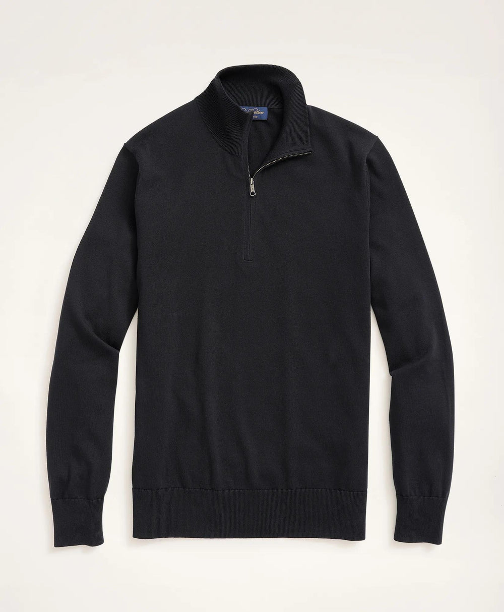 Big & Tall Supima® Cotton Quarter-Zip Sweater | Brooks Brothers online shop