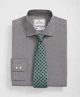 Brooks Brothers X Thomas Mason® Cotton English Collar, Checked Dress Shirt | Brooks Brothers online shop
