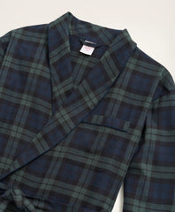 Cotton Flannel Black Watch Robe | Brooks Brothers online