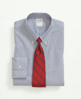 Stretch Supima® Cotton Non-Iron Pinpoint Oxford Button-Down Collar, Candy Stripe Dress Shirt | Brooks Brothers online