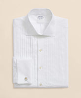 Stretch Cotton Broadcloth English Collar, 10-Pleat Tuxedo Shirt | Brooks Brothers on sale