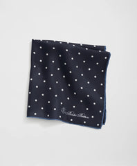Small Dot Silk Pocket Square | Brooks Brothers online shop