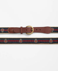 Ribbon Overlay Brooks Brothers Crest Belt | Brooks Brothers discount
