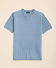 Lightweight Luxe All-Season Sweater, Short Sleeve Crewneck | Brooks Brothers online