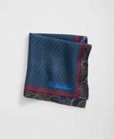 Paisley Border Silk Pocket Square | Brooks Brothers on sale