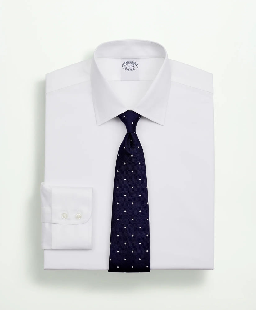Stretch Supima® Cotton Non-Iron Twill Ainsley Collar Dress Shirt | Brooks Brothers sale