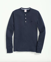 Cotton Henley Long-Sleeve T-Shirt | Brooks Brothers online