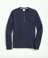 Cotton Henley Long-Sleeve T-Shirt | Brooks Brothers online