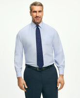 Big & Tall Stretch Dress Shirt, Non-Iron Pinpoint Spread Collar | Brooks Brothers sale