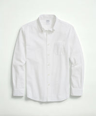 Washed Cotton Seersucker Button-Down Collar Sport Shirt | Brooks Brothers sale