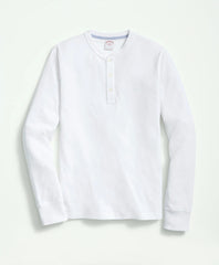 Cotton Henley Long-Sleeve T-Shirt | Brooks Brothers online