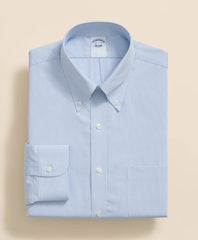Pure Supima® Cotton Regular-Finish Polo Button Down Collar, Micro Windowpane Dress Shirt | Brooks Brothers discount