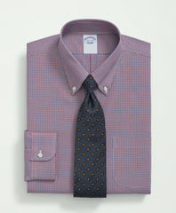 Big & Tall Stretch Supima® Cotton Non-Iron Poplin Polo Button-Down Collar, Checked Dress Shirt | Brooks Brothers cheap