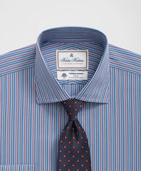 Brooks Brothers X Thomas Mason® Cotton English Collar, Multi-Striped Dress Shirt | Brooks Brothers online