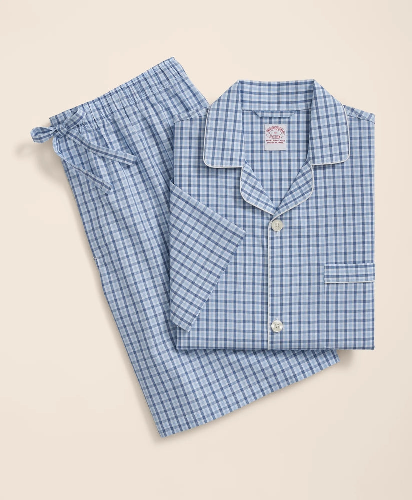 Cotton Broadcloth Gingham Short Pajamas | Brooks Brothers discount