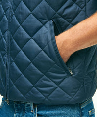 Water Repellent Diamond Quilted Vest | Brooks Brothers on sale