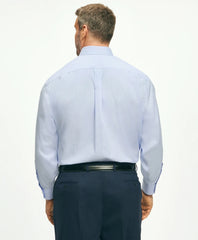 Big & Tall Stretch Dress Shirt, Non-Iron Pinpoint Spread Collar | Brooks Brothers sale