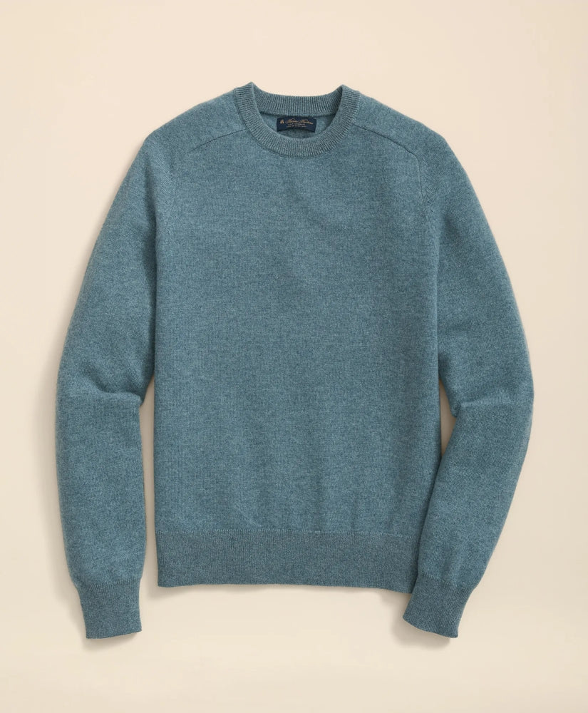 3-Ply Cashmere Crewneck Saddle Shoulder Sweater | Brooks Brothers sale