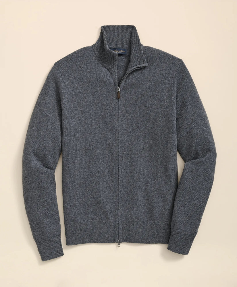 3-Ply Cashmere Full-Zip Cardigan | Brooks Brothers on sale