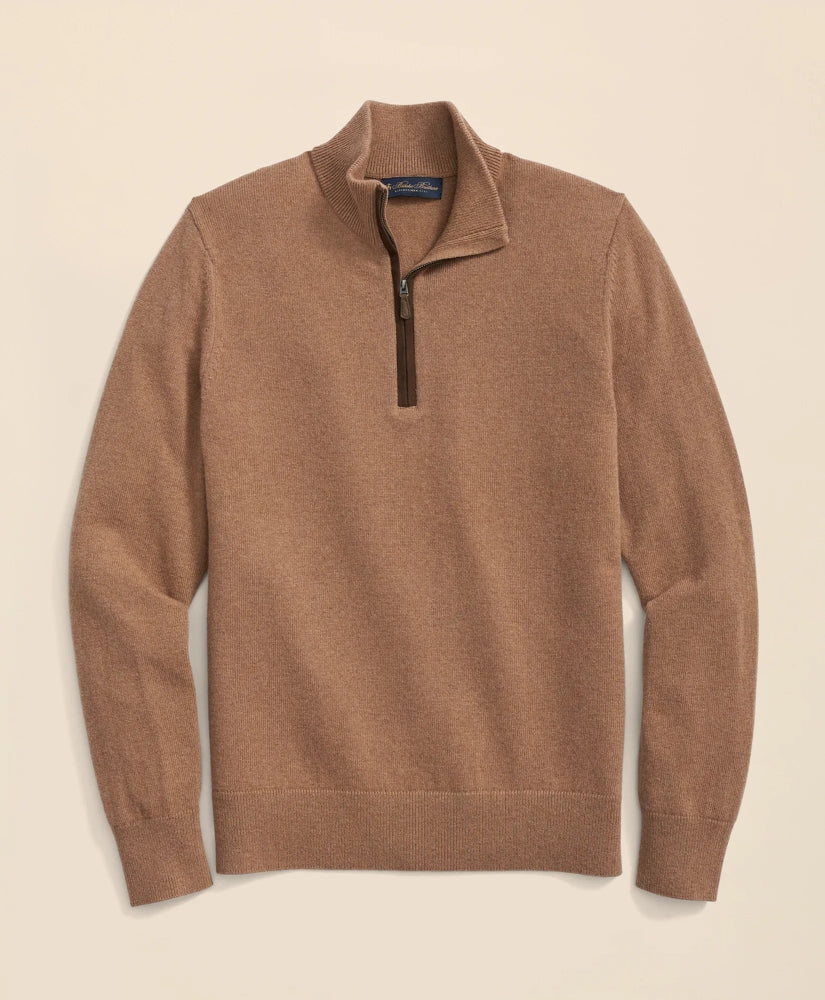 3-Ply Cashmere Quarter-Zip Sweater | Brooks Brothers cheap