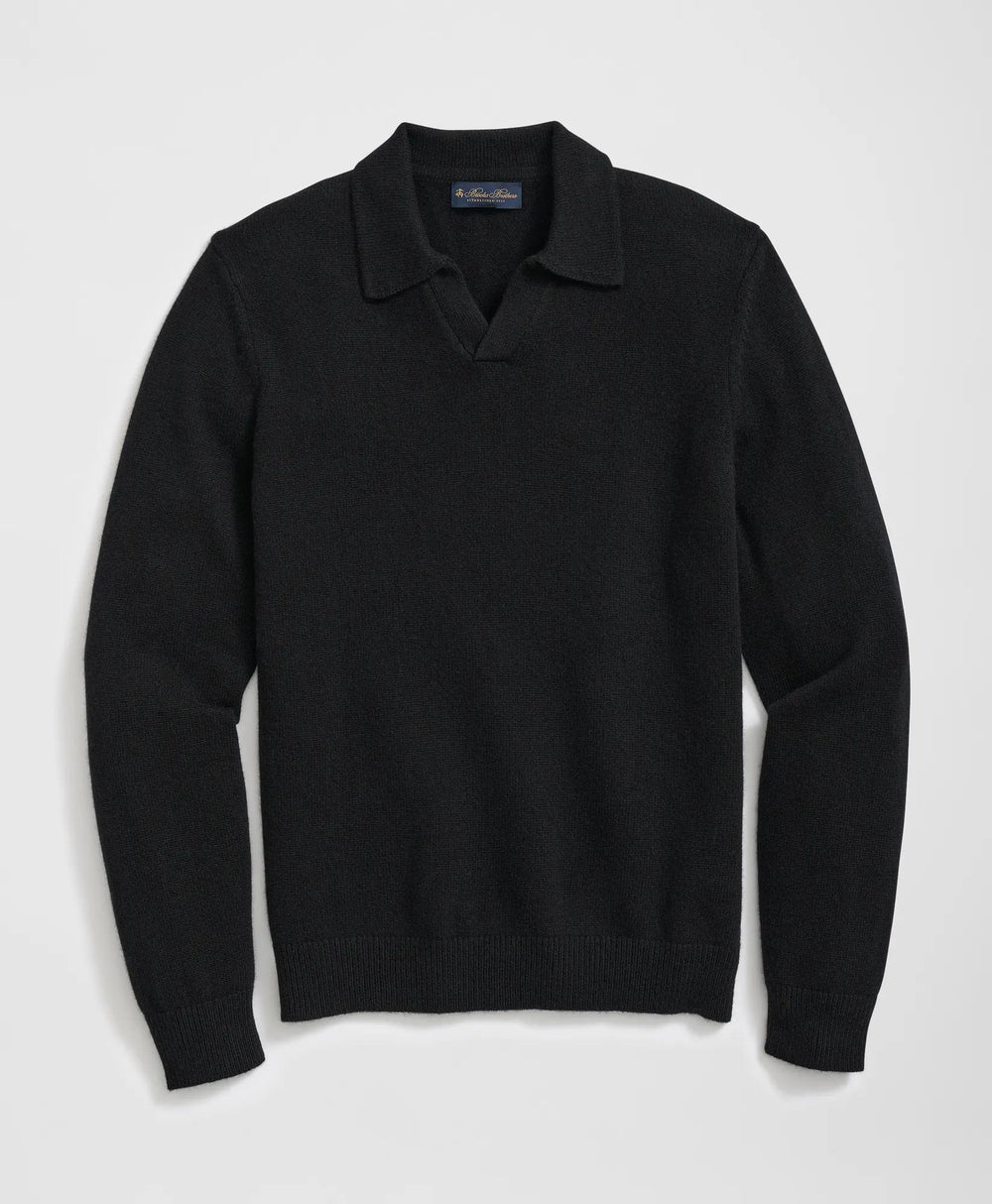 3-Ply Cashmere Jonny Collar Polo Sweater | Brooks Brothers cheap