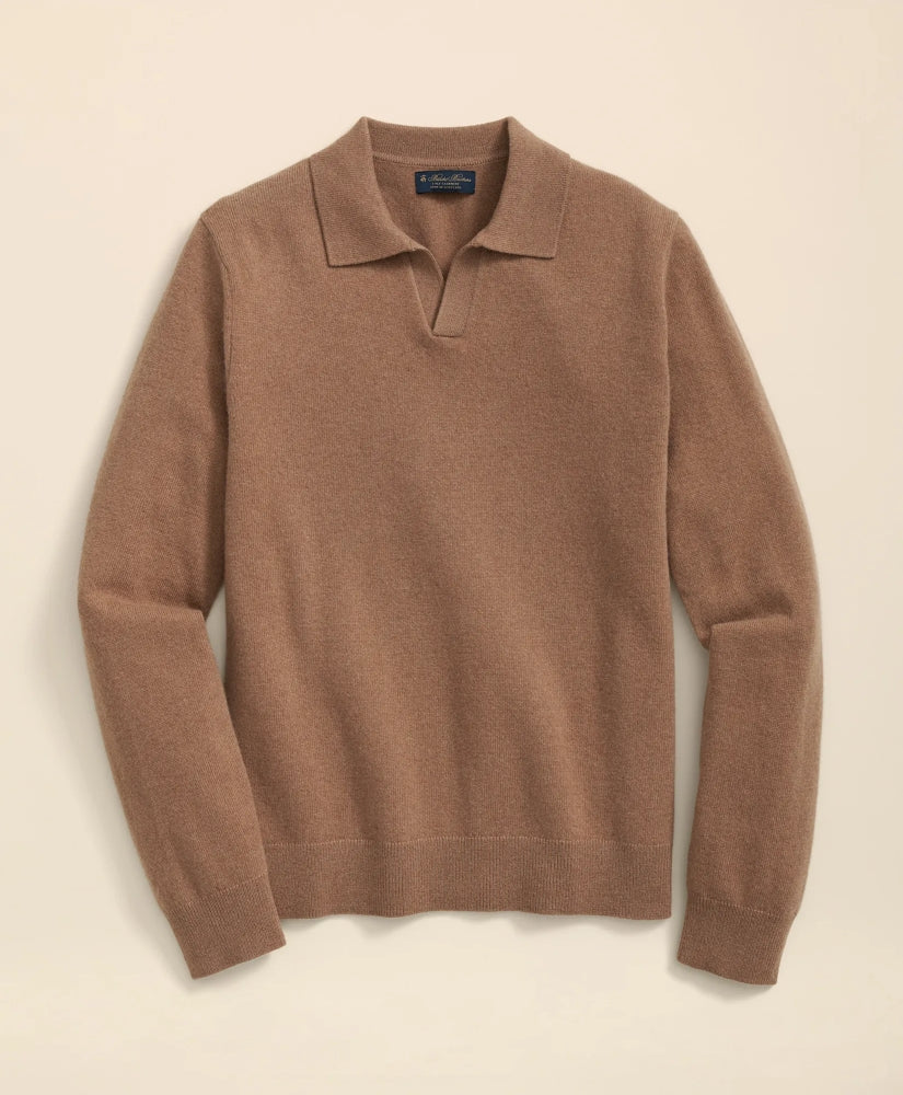 3-Ply Cashmere Jonny Collar Polo Sweater | Brooks Brothers cheap
