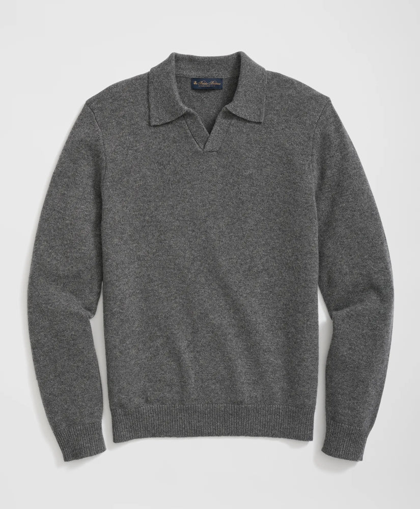 3-Ply Cashmere Jonny Collar Polo Sweater | Brooks Brothers cheap