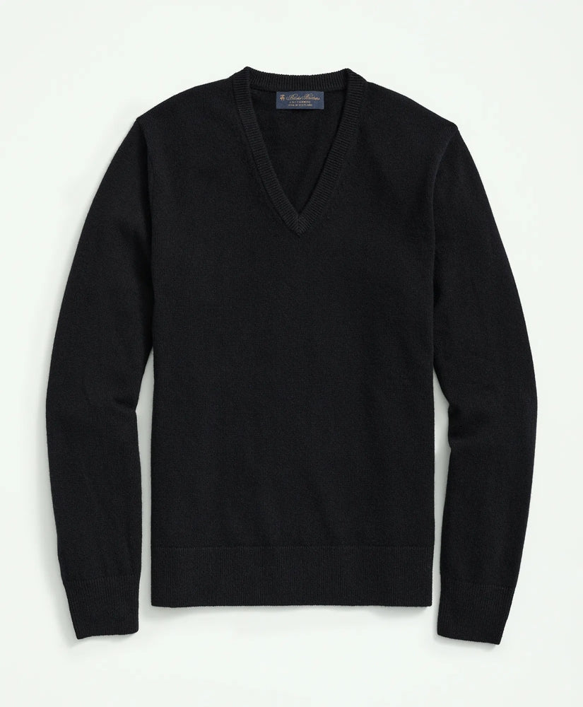3-Ply Cashmere V-Neck Sweater | Brooks Brothers online