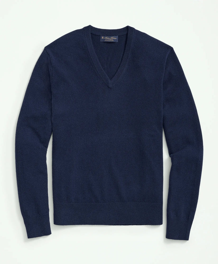 3-Ply Cashmere V-Neck Sweater | Brooks Brothers online