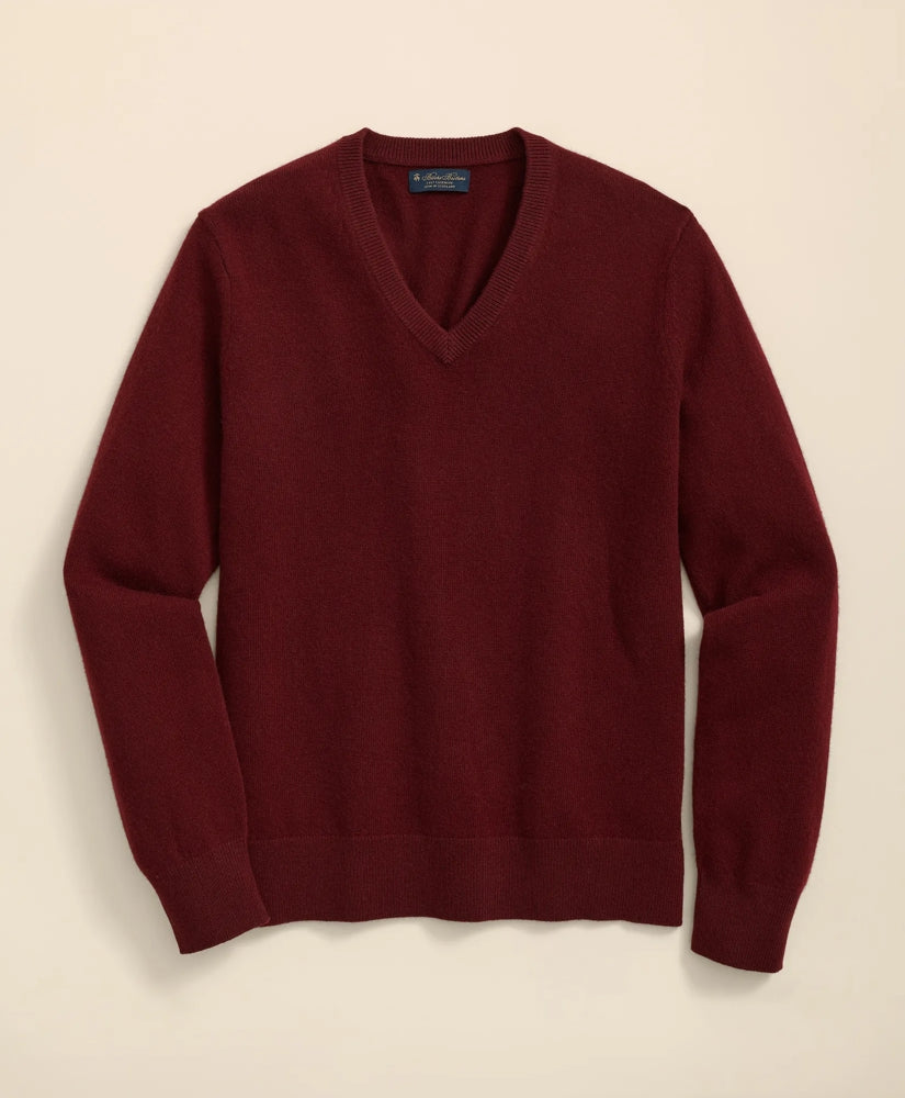 3-Ply Cashmere V-Neck Sweater | Brooks Brothers online
