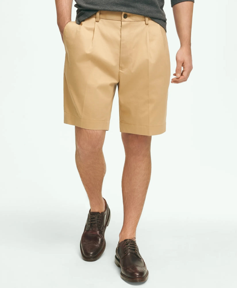 8" Pleat Front Stretch Advantage Chino® Shorts | Brooks Brothers cheap