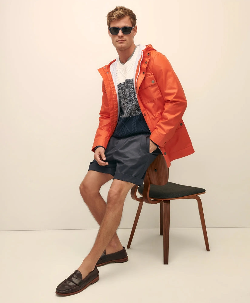 8" Pleat Front Stretch Advantage Chino® Shorts | Brooks Brothers cheap