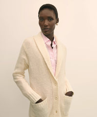 Alpaca-Wool Blend Shawl Collar Tunic Cardigan | Brooks Brothers sale
