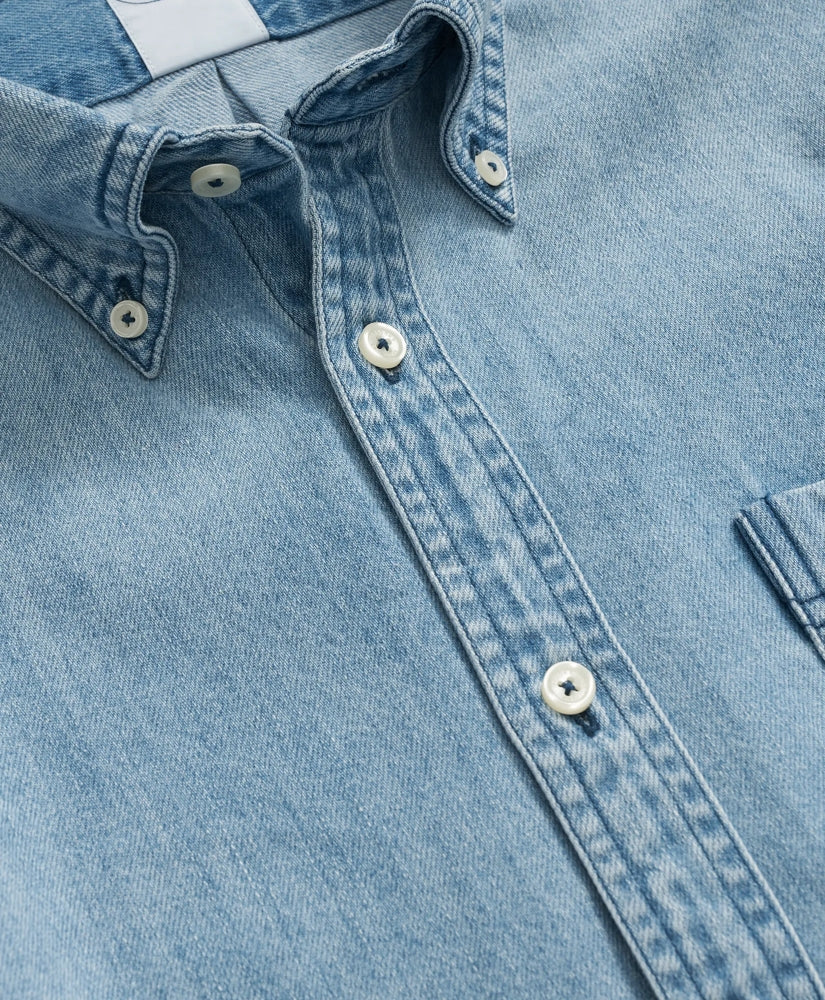 Archival Denim Shirt in Cotton Twill | Brooks Brothers online