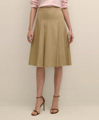 A-Line Wool-Blend Pleated Skirt | Brooks Brothers discount